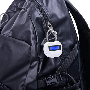 HFES 3X Smart Time Lock LCD дисплей Time Lock USB акумулаторен временен таймер Катинар Електронен таймер за пътуване Черен