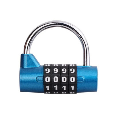 4 rinkimo skaitmenų numerio derinys Kelionės slaptažodžio užrakto derinys Pakabinamosios spynos, cinko lydinio kodinės užrakto apsaugos saugus kodas