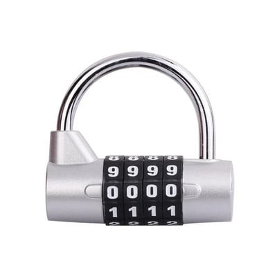 4 rinkimo skaitmenų numerio derinys Kelionės slaptažodžio užrakto derinys Pakabinamosios spynos, cinko lydinio kodinės užrakto apsaugos saugus kodas