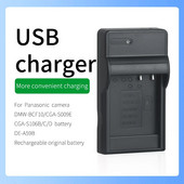Panasonic kamerai DMW-BCF10GK akumulatora lādētājs DMW-BCF10, DMW-BCF10E, DMW-BCF10PP CGA-S009, CGA-S009E, CGA-S106/S106B/106C/106D
