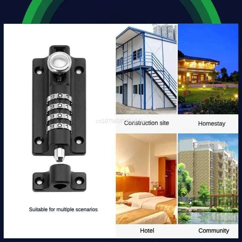 Apsaugos apsaugos nuo vagystės skląsčio derinys Stumdomų skląsčių spintelė slaptažodžio užraktas medinių durų užrakto spynos laikymo spintelė