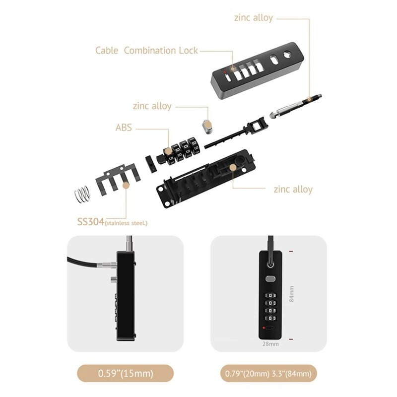 Stūmimo strypo keitimo kodas baltas plieninis užrakto galvutė dviračio šalmas kodinis pakabos kodinis užraktas ilgas plieninis kabelis kodinis užraktas