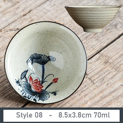 1 vnt Antikvarinis augalų pelenų porcelianinis arbatos puodelis Kelioninis keraminis arbatos dubuo nuo pleiskanų rankų darbo kūgio puodelis Retro meditacijos puodelis 70 ml