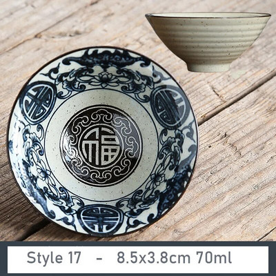 1 vnt Antikvarinis augalų pelenų porcelianinis arbatos puodelis Kelioninis keraminis arbatos dubuo nuo pleiskanų rankų darbo kūgio puodelis Retro meditacijos puodelis 70 ml