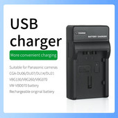 Panasonic fényképezőgép akkumulátortöltőhöz VW-VBG130PP VBG070GK HDC-MDH1 NV-GS98 NV-GS330 PV-GS90 AG-HMC74 AG-AF104 AG-AF105 AG-HMC154