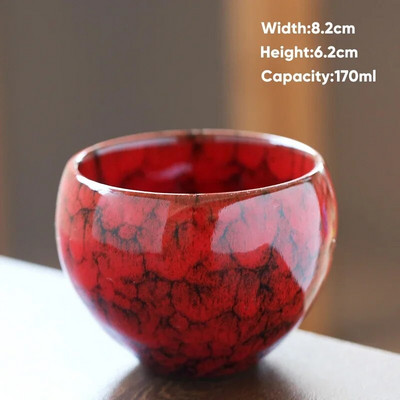 1vnt 170 ml keramikos kavos puodelio krosnis Keisti Kinija Porcelianiniai Kung Fu Arbatos puodeliai Keraminiai Gėrimai Stalo reikmenys Didmeninė prekyba kiaušinių stiliumi