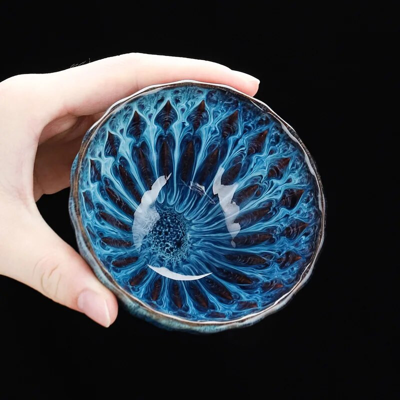 1 šalica za čaj u kineskom stilu, keramička šalica za čaj transformirana u peći, šalica za kung fu čaj, šalica za poslijepodnevni čaj za kućanstvo, šalica za kavu, šalice za espresso