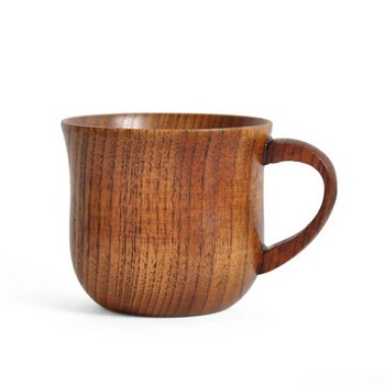 Дървени чаши с голям корем Ръчно изработени чаши от естествено смърчово дърво Бира Чай Кафе Мляко Вода Чаша Домашна кухня Бар Парти Чаша за съдове