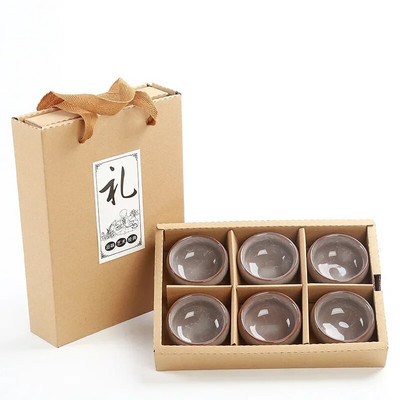 6db Jégrepedő stílusú kerámia teáscsésze kerámia eszpresszó kávéscsészék Porcelán Kung Fu teáscsésze Kerámia szaké pohár nagykereskedés