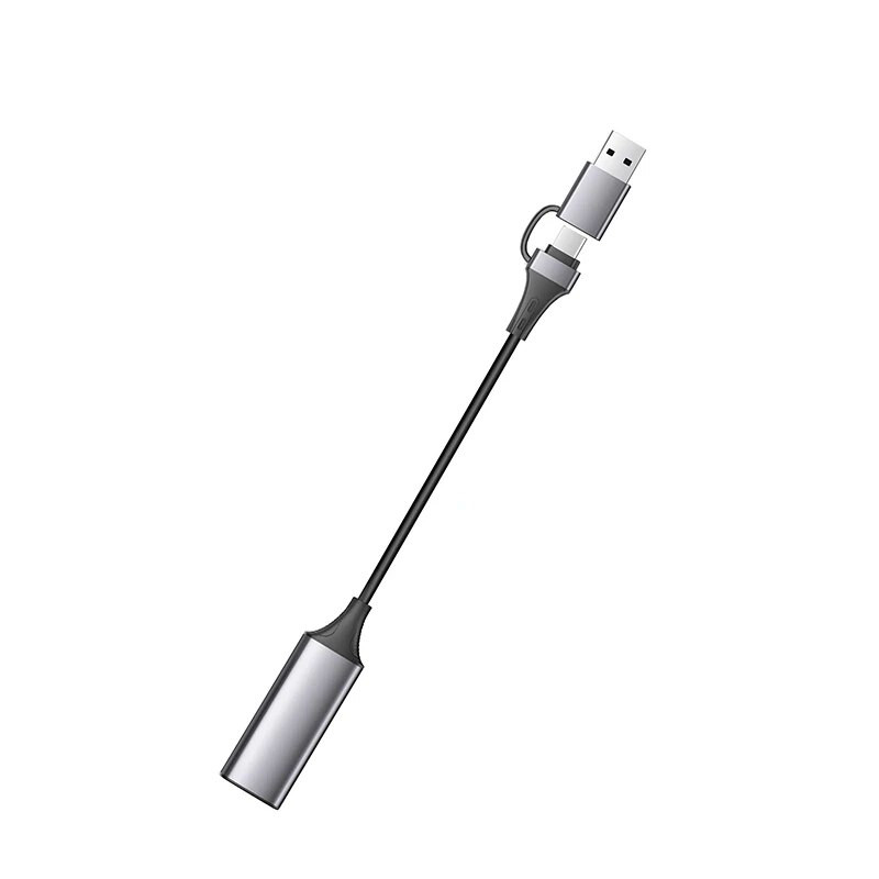 USB/Τύπος C 2 σε 1 Κάρτα λήψης βίντεο 4K USBC σε HDTV 1080P Εγγραφή παιχνιδιών υπολογιστή Camera Grabber Live Streaming για PS4 Xbox Switch