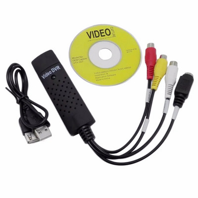 Video karte USB2.0 VHS uz DVD pārveidotājs Analogā video konvertēšana uz ciparu formātu audio video spēle VHS ierakstīšanas karte