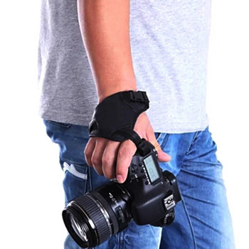 ΖΕΣΤΟ! 1 pc Hand Grip Camera Strap PU Δερμάτινο λουράκι χεριού για φωτογραφική μηχανή Αξεσουάρ φωτογραφίας φωτογραφικής μηχανής για DSLR