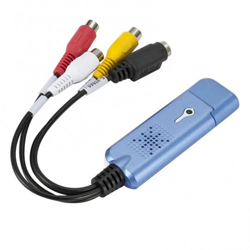 į skaitmeninį keitiklį USB 2.0 vaizdo keitiklis garso įrašymo kortelė VHS dėžutė VCR TV į skaitmeninį keitiklį, skirtą Win 7/8/10