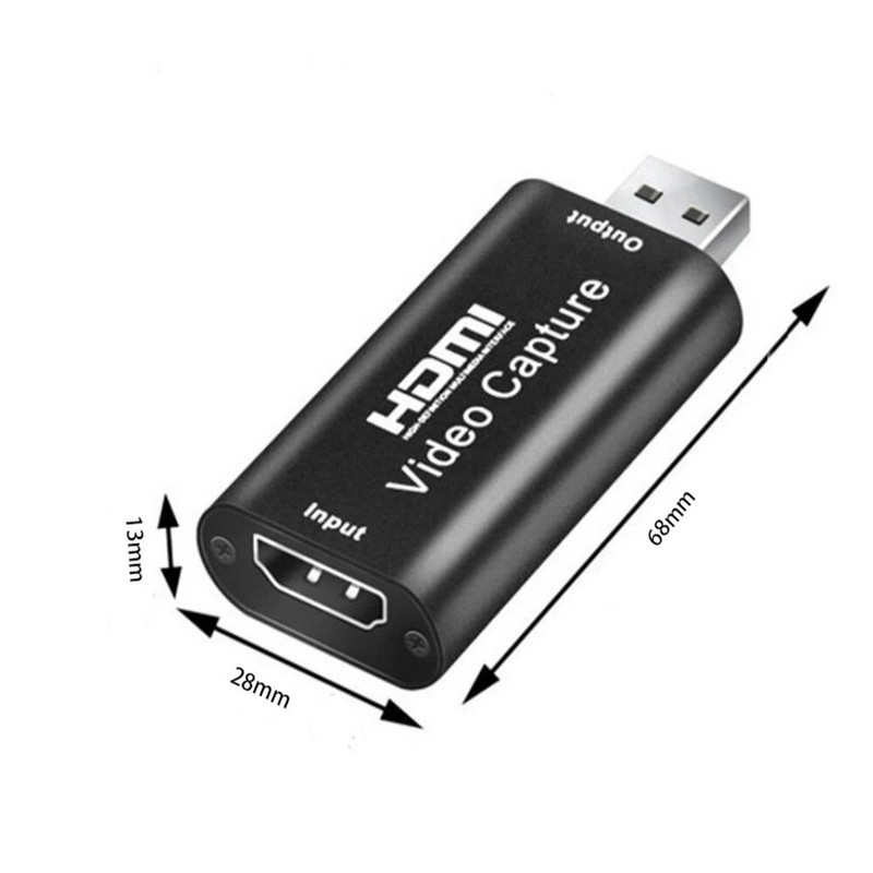 USB 2.0 3.0 vaizdo įrašymo kortelė 1080P 30 60 kadrų per sekundę 4K su HDMI suderinama vaizdo griebtuvas, skirtas žaidimų kameros įrašymo įrenginiui tiesioginiam srautui
