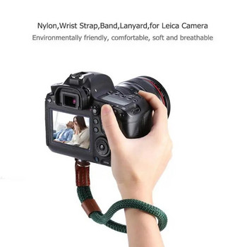 Για λουρί καρπού Canon Sony Camera Canon Ρυθμιζόμενη ζώνη με υφαντό νάιλον λαβή για αξεσουάρ φωτογραφικής μηχανής Canon Sony Leica Dslr