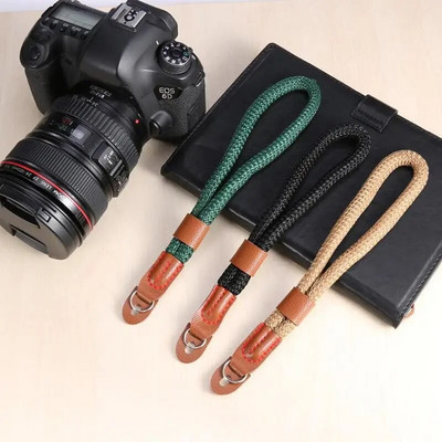 Canon Sony kameras rokas plaukstas siksniņai, regulējama neilona austa roktura siksna Canon Sony Leica Dslr kameras piederumiem