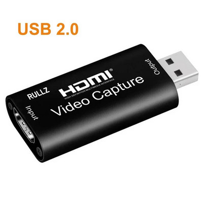 Mini 4K IN HDMI uz USB 3.0 video tveršanas kāršu spēļu ierakstīšanas kaste datoram datoram Youtube OBS tiešraides straumēšana FULL HD 1080P 60 kadri sekundē