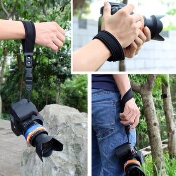 Неопренова мека бърза сваляща се каишка за ръка за Canon Nikon Sony Fujifilm Fuji DSLR фотоапарат