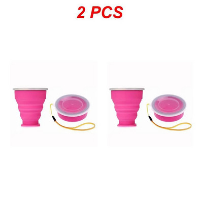 Sulankstomi puodeliai 200 ml Daugkartinio naudojimo maistinis vandens puodelis Kelioninis silikoninis ištraukiamas spalvotas nešiojamas lauko kavos puodelis