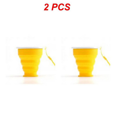 Sulankstomi puodeliai 200 ml Daugkartinio naudojimo maistinis vandens puodelis Kelioninis silikoninis ištraukiamas spalvotas nešiojamas lauko kavos puodelis