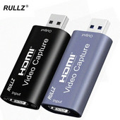 Placă de captură video 4K USB 2.0 HDMI Video Grabber Caseta de înregistrare a jocului pentru PS4 PS5 Cameră DVD Cameră video HD Înregistrare PC Streaming live