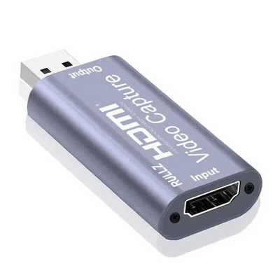 Placă de captură video 4K USB 2.0 HDMI Video Grabber Caseta de înregistrare a jocului pentru PS4 PS5 Cameră DVD Cameră video HD Înregistrare PC Streaming live