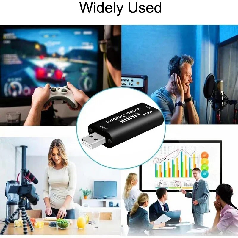Placă de captură video 4K USB 2.0 HDMI Video Grabber Caseta de înregistrare a jocului pentru PS4 PS5 Cameră DVD Cameră video HD Înregistrare PC Streaming live