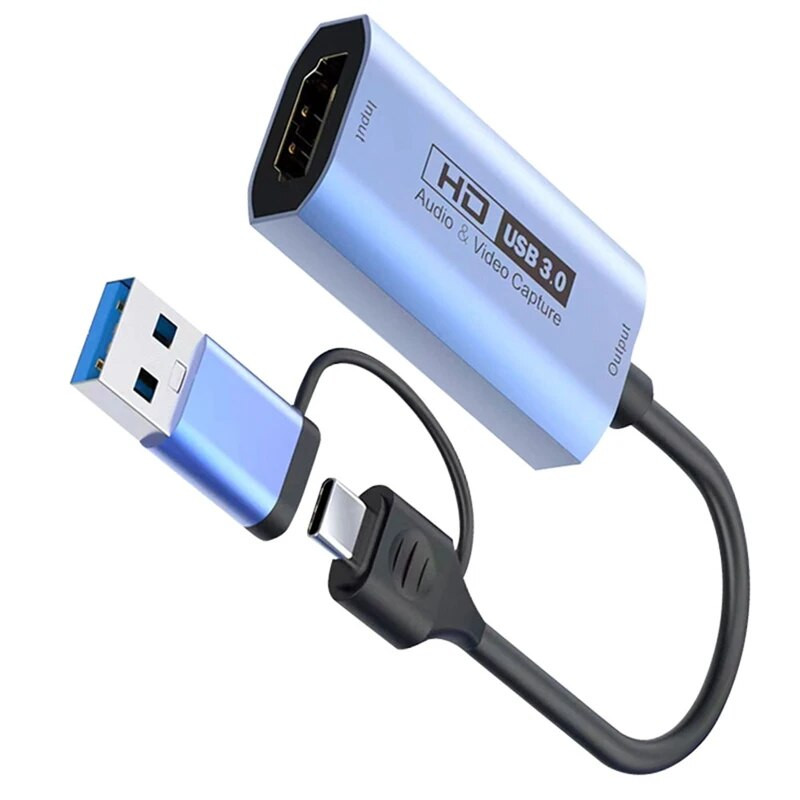 4K 60Hz video tveršanas karte USB audio video tveršanas kāršu spēle tiešraides ieraksta video savācējs