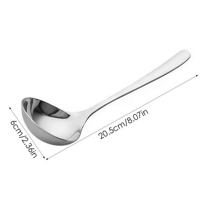 Rozsdamentes acél kanál hosszú nyelű evőkanál Forró edény leves merőkanál ramen tészta gombóc Konyhai étkészlet Főzőedények