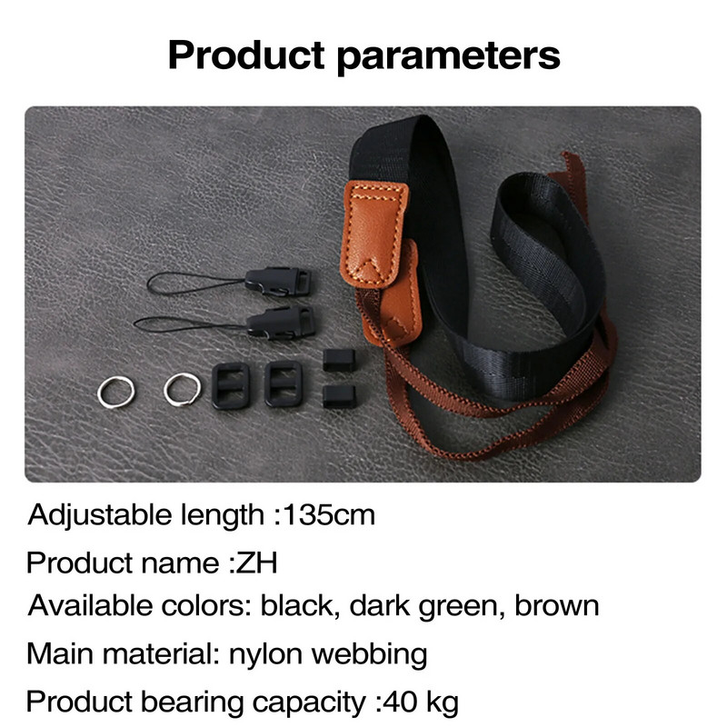 Gornji najlonski remen oko vrata s brzim otpuštanjem remena za GoPro Nikon DSLR fotoaparat Remen Refleksni fotoaparat Naramenice Dodaci