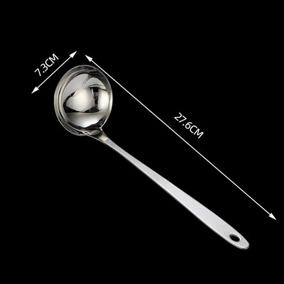 Nerūsējošā tērauda zupas karote caurduris virtuves trauki ar gariem rokturiem zupas kauss Ramen nūdeles Ēdamkarotes Mājas piederumi