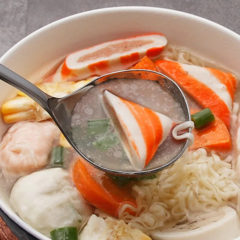 Jaapani roostevabast terasest rameni lusikad Serveerimiskulp Kurn Supikulp Pika varrega supilusikad lauanõud Köögi toiduvalmistamise tööriistad