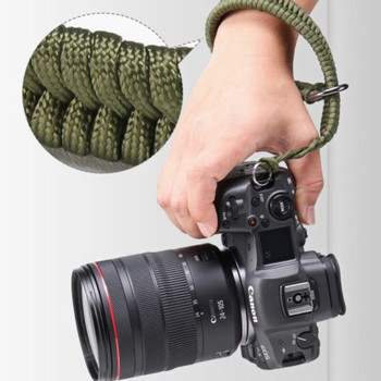 Λουράκι κάμερας Λουράκι καρπού κάμερας Στιβαρό χειρολαβή πλεκτό βραχιολάκι για Canon Αξεσουάρ φωτογραφικής μηχανής Sony Pentax DSLR Ανταλλακτικά