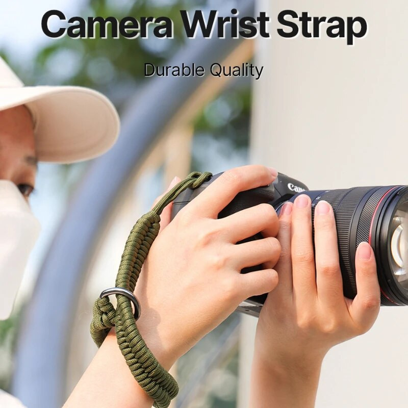 Fényképezőgép szíj fényképezőgép csuklópánt Erős, kézi fogantyúval fonott csuklópánt Canon Sony Pentax DSLR fényképezőgép tartozékaihoz