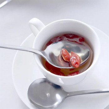 Ζεστό κουτάλι με μακριά λαβή από ανοξείδωτο χάλυβα Δημιουργικό κουταλάκι παγωτό καφέ από κορεάτικο τσάι