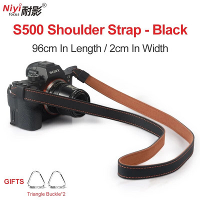 Curea de umăr pentru cameră potrivită pentru Sony a6500 A7M4 Canon R50 Nikon ZFC Z30 Curea din piele Fuji XT5 XS10 Retro Micro curea simplă