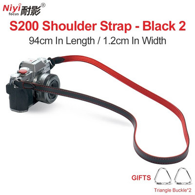 Curea de umăr pentru cameră potrivită pentru Sony a6500 A7M4 Canon R50 Nikon ZFC Z30 Curea din piele Fuji XT5 XS10 Retro Micro curea simplă