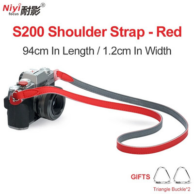 Curea de umăr pentru cameră potrivită pentru Sony a6500 A7M4 Canon R50 Nikon ZFC Z30 Curea din piele Fuji XT5 XS10 Retro Micro curea simplă