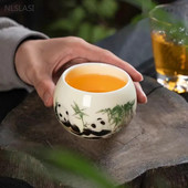 150 мл ретро ръчно изработен сервиз за чай Керамична чаша за чай Кухненски аксесоари Порцеланова майсторска чаша Консумативи за китайска чаена церемония Съдове за напитки