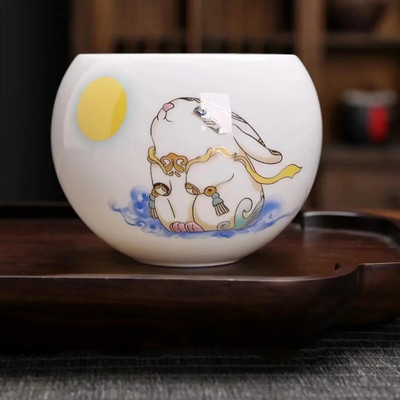 150 мл ретро ръчно изработен сервиз за чай Керамична чаша за чай Кухненски аксесоари Порцеланова майсторска чаша Консумативи за китайска чаена церемония Съдове за напитки