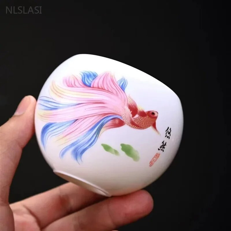 150 мл ретро ръчно изработен сервиз за чай Керамична чаша за чай Кухненски аксесоари Порцеланова майсторска чаша Консумативи за китайска чаена церемония Съдове за напитки