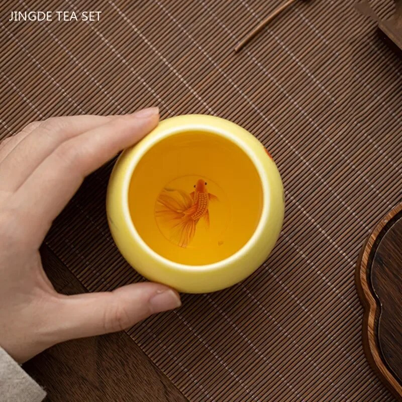 Ceașcă de ceai din ceramică chinezească rafinată de 140 ml, realizată manual, ceașcă master personalizată, accesorii tradiționale pentru ceai, cană de cafea, set de ceai, consumabile