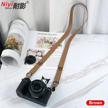 Δερμάτινο λουρί ώμου φωτογραφικής μηχανής Κατάλληλο για Canon R5 R6 R7 Fuji XT5 Nikon Z5 Z6 Z7 Sony A6000 A73 SLR DSLR κάμερα χωρίς καθρέφτη