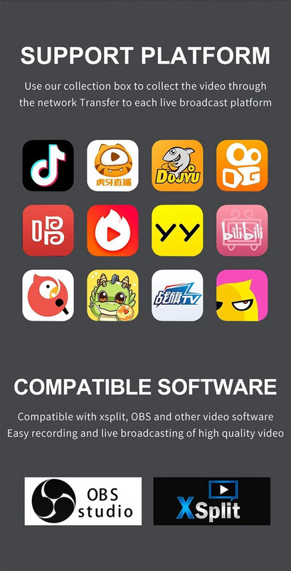 4K HD Loop 1080p Card de captură joc Dispozitiv de streaming live Înregistrare video pentru PS3 PS4 XBOX HD Cameră video Telefon TV Box Computer