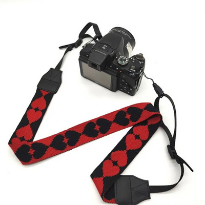 Nou colorat Love Heart Style Camera Gât Curea de umăr Curea Nailon durabil pentru SLR DSLR Ajustabil