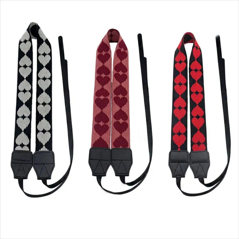 Nou colorat Love Heart Style Camera Gât Curea de umăr Curea Nailon durabil pentru SLR DSLR Ajustabil