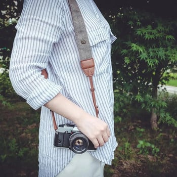 Универсална каишка за цифров фотоапарат Dslr Регулируема каишка за колан през рамо за врата за колан за обектив Nikon Canon Sony