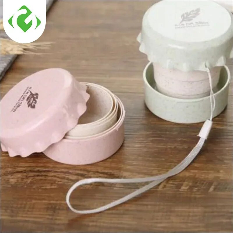 Cană mică de plastic creativă ceașcă de apă pliabilă 130ML Mini pahare portabile Ustensile de băut pentru călătorie Cești de ceai Vase din plastic