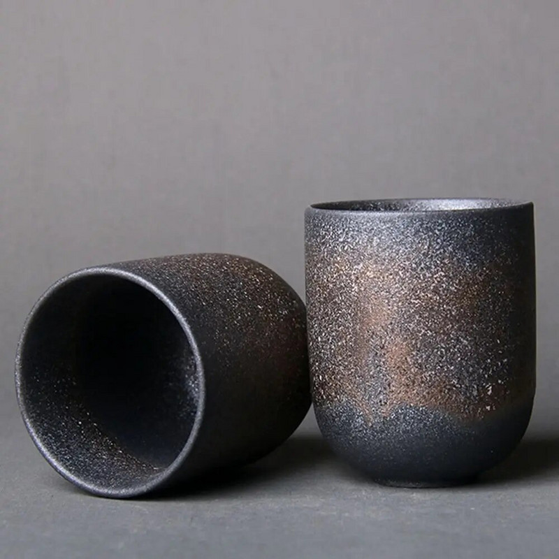 1 db 120 ml-es japán stílusú teáscsészék Speciális porcelán kávéscsésze kemencés kerámia egyszerű vizes bögrék