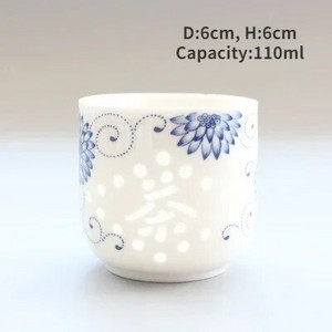 Jingdezhen arbatos puodelis Didelio dydžio keraminio skonio arbatos puodelis Gėrimų indai Kūrybingas skaidrus alaus kavos vyno viskio puodelis